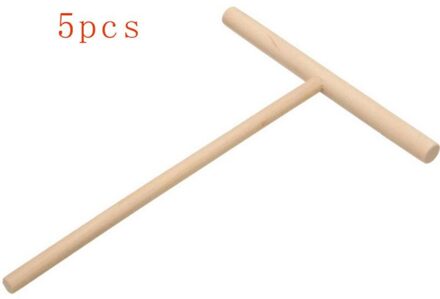 Amoliy T-Vormige Ei Taart Schraper Pancake Batter Maken Ei Crêpe Maker Pastry Spatel Houten Strooier Stick Bakken Cake tool 5stk