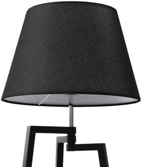 Amona tafellamp, zwart zwart, wit