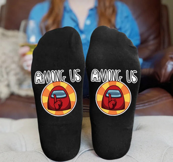 Among Us Game Unisex Cotton Socks Breathable, Sweat-absorbent and Deodorant Cartoon Characters Fashion Socks Gifts