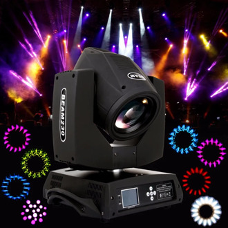 Amonstar 2pcs 230W 7R Moving Head Light Zoom 16 Prism Beam Gobo DMX 16ch Party Stage lighting