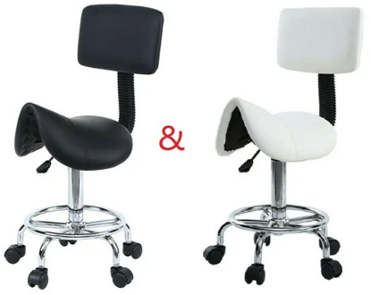 Amonstar Saddle chair roller stool swivel chair office chair cosmetic stool for spa beauty hairdressing