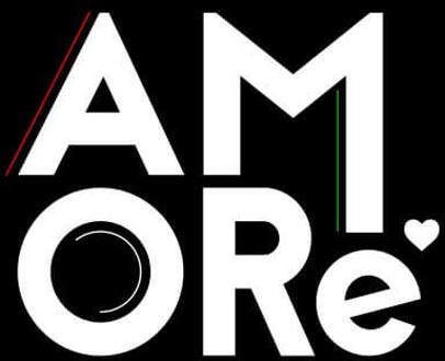 Amore Dames T-shirt - Zwart - 3XL