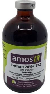 Amos Ferrum 20% met B12 - Bloedarmoede - 100 ml