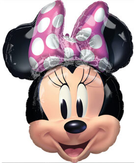 Amscan Ballon Minnie Mouse 66 Cm Folie Zwart/roze