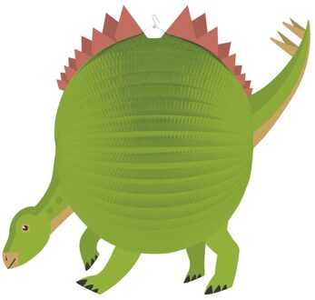 Amscan Dinosaurus bol lampion 25 cm Groen