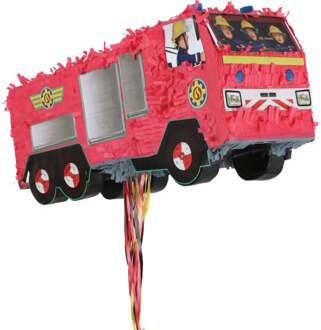 Amscan Piñata Brandweerman Sam 50 Cm Rood