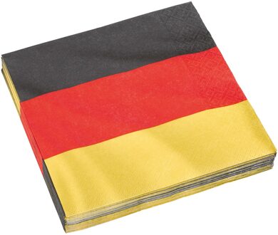 Amscan Servetten Duitsland Papier Geel/rood/zwart 20 Stuks