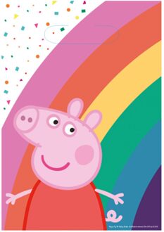 Amscan uitdeelzakjes Peppa Pig 8 stuks Multikleur