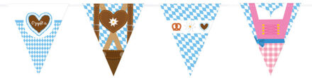 Amscan Vlaggenlijn Oktoberfest 4 Meter Blauw/wit