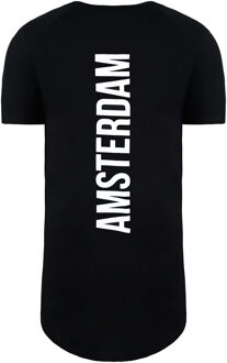 Amsterdam Exclusief Heren Zwart T-Shirt - maat L