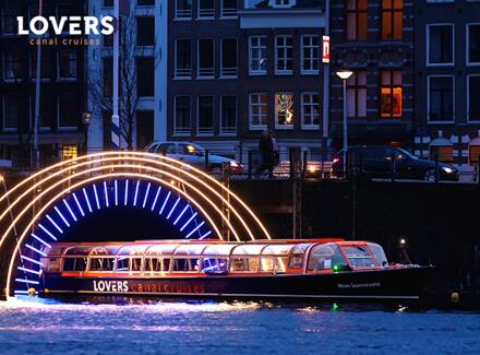 Amsterdam Light Festival rondvaart met LOVERS + evt. onbeperkt drankjes