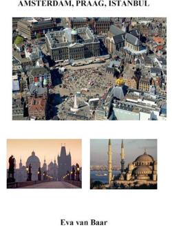 Amsterdam, Praag, Istanbul