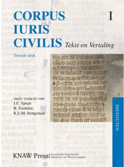 Amsterdam University Press Corpus Iuris Civilis / 1 Instituten - Boek Amsterdam University Press (9069845539)