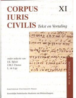 Amsterdam University Press Corpus Iuris Civilis / Novellen 51 - 114 - Boek Amsterdam University Press (9069846225)