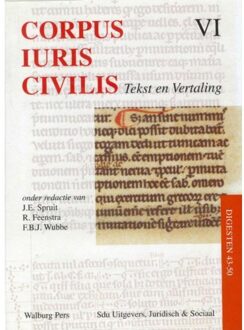 Amsterdam University Press Corpus Iuris Civilis / VI Disgesten 43-50 - Boek Amsterdam University Press (9057301806)