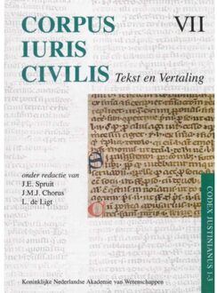 Amsterdam University Press Corpus Iuris Civilis VII; Codex Justinianus 1 - 3 / VII / Corpus Iuris Civilis - Boek Amsterdam University Press (9069844516)