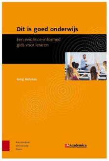 Amsterdam University Press Dit is goed onderwijs
