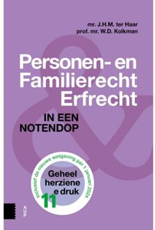 Amsterdam University Press Personen- En Familierecht En Erfrecht - J.H.M. ter Haar