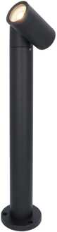 Amy LED sokkellamp - 45cm - 4 Watt 345 Lumen - Kantelbaar - IP64 Waterdicht - 4000K neutraal wit - Padverlichting - Zwart - Staande buitenlamp