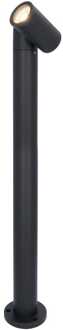 Amy LED sokkellamp - 60cm - 4 Watt 345 Lumen - Kantelbaar - IP64 Waterdicht - 4000K neutraal wit - Padverlichting - Zwart - Staande buitenlamp