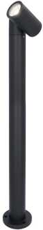 Amy LED sokkellamp - 60cm - 4 Watt 345 Lumen - Kantelbaar - IP64 Waterdicht - 6500K daglicht wit - Padverlichting - Zwart - Staande buitenlamp