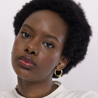 Amyck oorbellen afgewerkt in 18k geel goud - One Size