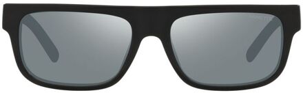 An4278 Rechthoekige Zonnebril Zwart