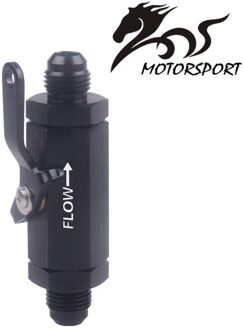 AN8 8AN -8 Een Afsluiter Montage Aluminium Zwart AN8 zwart