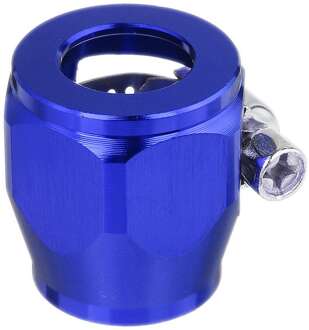 AN8 Hex Slang Finisher Klem Met Schroef Band Slang End Cover Montage Adapter blauw