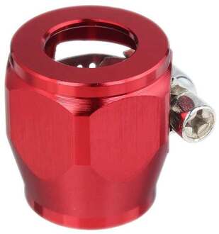 AN8 Hex Slang Finisher Klem Met Schroef Band Slang End Cover Montage Adapter rood
