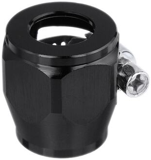 AN8 Hex Slang Finisher Klem Met Schroef Band Slang End Cover Montage Adapter zwart