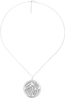 'Anabel' Dames 925 Sterling Zilveren Ketting met Hanger - Zilver ZH-7097