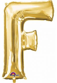 Anagram Grote letter ballon goud F 86 cm