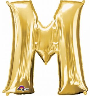 Anagram Grote letter ballon goud M 86 cm