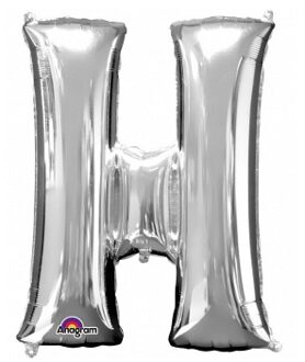 Anagram Grote letter ballon zilver H 86 cm