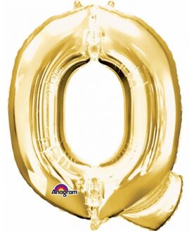 Anagram Letter Q ballon goud 86 cm - Ballonnen Goudkleurig