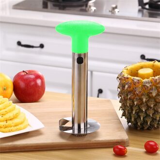 Ananas Corer Peeler Rvs Cutter Fruit Snoeier Snijgereedschap Huis Keuken Stuff Accessoires 3 Kleuren groen