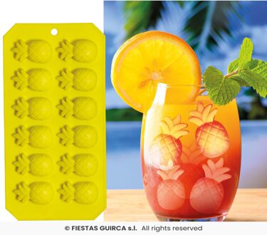 Ananas ijsblokjes Hawaii Geel - Beige - Creme