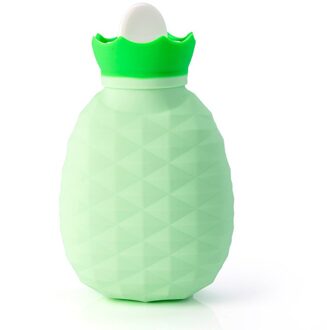 Ananas Vorm Siliconen Warmwaterkruik Handwarmer Winter Warming Bag 200Ml SLC88 Licht Groen