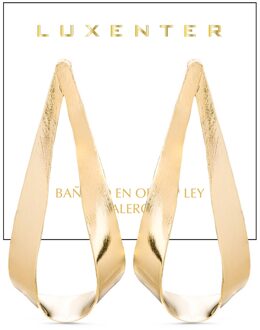 Anaot Oorbellen afgewerkt in 18 Kts Geel Goud