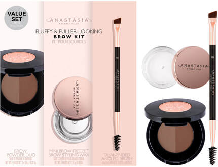 Anastasia Beverly Hills Fluffy and Fuller Looking Brow Kit (Various Shades) - Soft Brown