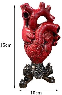 Anatomisch Hart Vaas Bloempot Desktop Ornament Plank Decor Novelty Flowervase