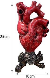 Anatomisch Hart Vaas Bloempot Desktop Ornament Plank Decor Novelty Flowervase