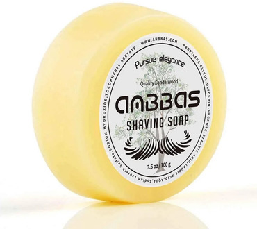 Anbbas Quality Sandalwood Shaving Soap Refill 3.5OZ for Barber Traditional Wet Shave Latheing