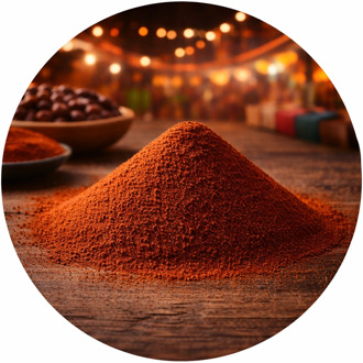 Ancho Chilipeper gemalen