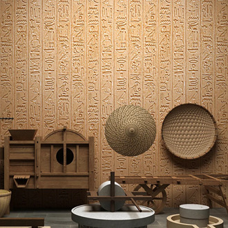 Ancient Egypt Nostalgic Retro Oracle Wallpaper Living Room Porch Study Background Wallpaper Hotel Tea House Escape the Room