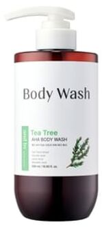and by mixsoon Tea Tree AHA Body Wash 500ml