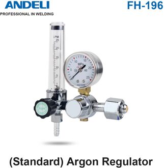 Andeli Lassen Gas Meter FH-196 Argon Druk Flow Regulator Voor Tig Lasapparaat Argon Reduceerventiel