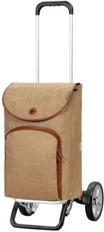Andersen Alu Star Shopper Reik beige boodschappentrolley - H 111 / 59 x B 35 / 27 x D 24 / 29 cm