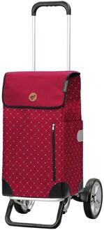 Andersen Alu Star Sofia Boodschappentrolley red Rood - H 111 / 58 x B 40 / 35 x D 29 / 23 cm